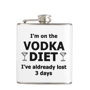 Flasques Je suis sur la vodka Diet