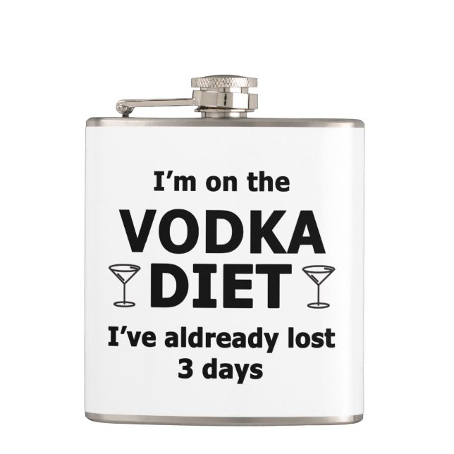Flasques Je suis sur la vodka Diet (Devant)