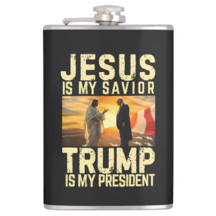 Flasques Jésus Trump - Jésus est mon Seigneur Sauveur