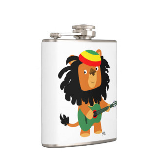Flasques Joli caricature Lion de la poche de la hanche de S