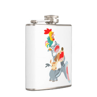 Flasques Joli dessin Brême Ville Musiciens Hip Flask