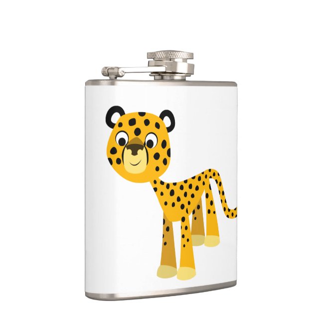 Flasques Joli Dessin Cheetah Hip Flask (Droite)