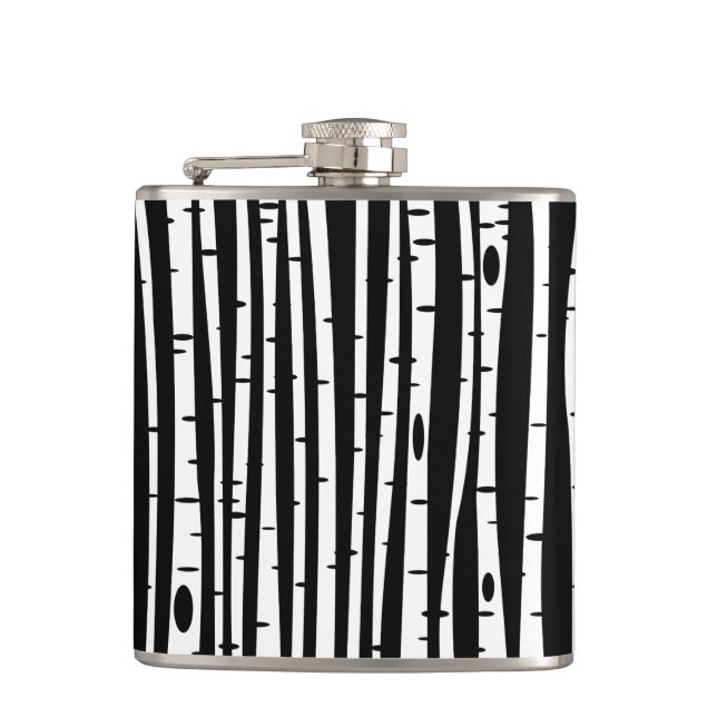 Flasques Joli motif noir blanc (Devant)