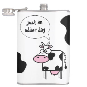 Flasques Jolie Drôle Cartoon Vache Udder Day