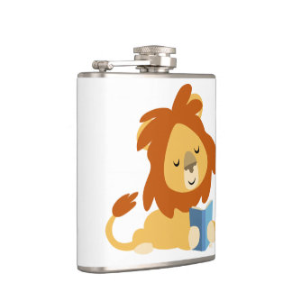 Flasques Jolie lecture Carton Lion Hip Flask