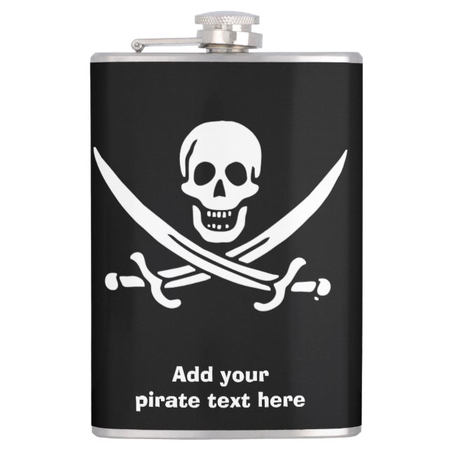 Flasques Jolly roger drapeau de pirate (Devant)