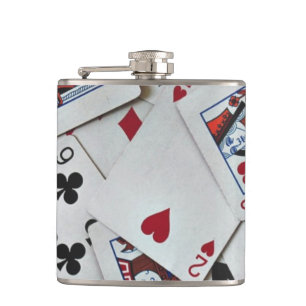 Flasques Jouer Cartes Poker Jeux Reine Roi