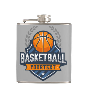 Flasques Joueur de Basket ADD NOM Équipe de l'École Univers