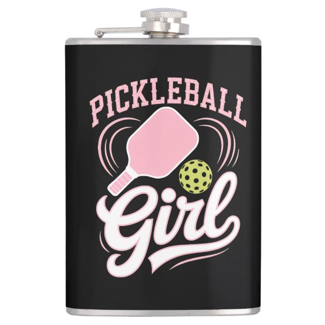 Flasques Joueuse de pickleball fille (Devant)