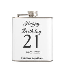 Joyeux 21e anniversaire lettre gras nom minima sim