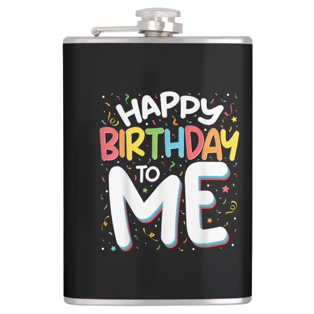 Flasques Joyeux Anniversaire Pour Moi Drôle Anniversaire Fê (Devant)