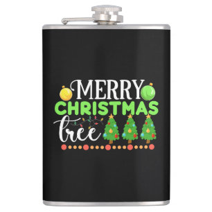 Flasques Joyeux arbre de Noël-34564