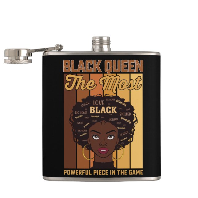 Flasques Juneteenth Mélanine Fille Noire La Plus Puissante (Ouvert)