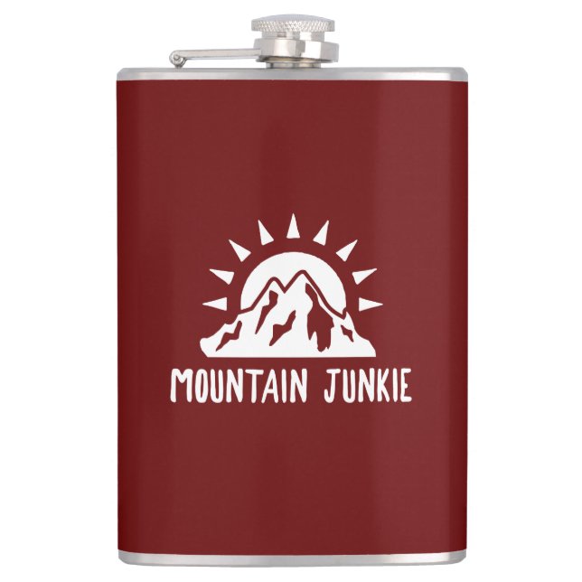 Flasques Junkie de montagne (Devant)