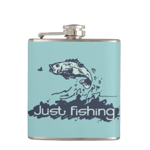 Flasques Juste la pêche de la fiole de hanche du pêcheur