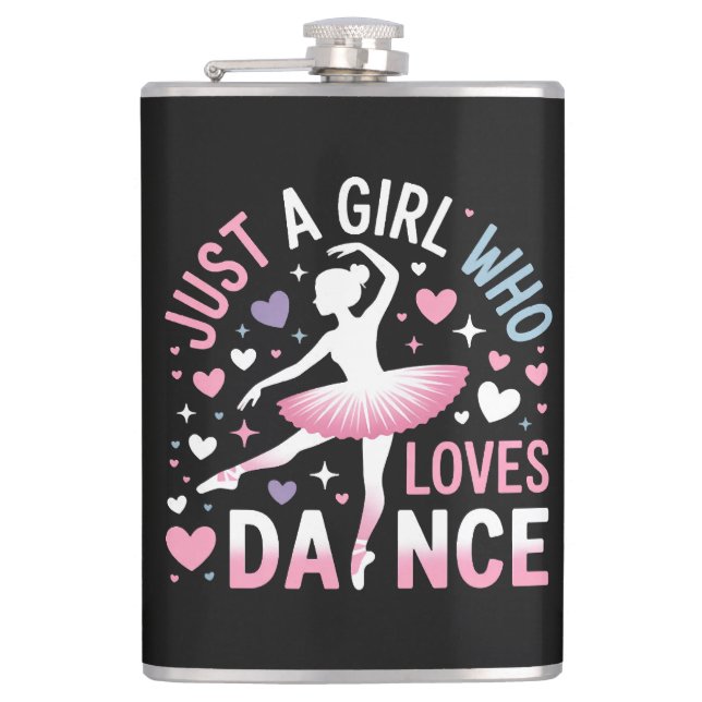 Flasques Juste une fille qui aime la danse (Devant)