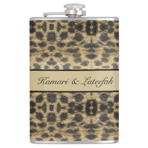 Flasques KaleidoCheetah, personnalisé