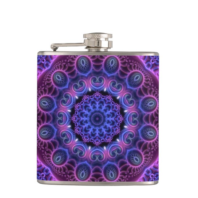 Flasques Kaleidoscope Apophyse Coeurs Mandala (Devant)