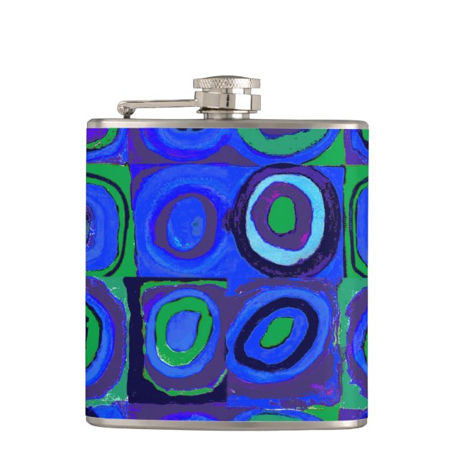 Flasques Kandinsky Farbstudie Carrés Bleus Cercle Carré  (Devant)