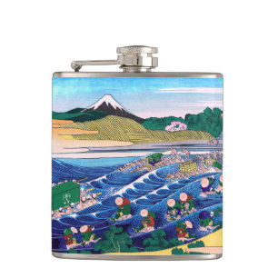 Flasques Katsushika Hokusai - Fuji from Kanaya on Tokaido