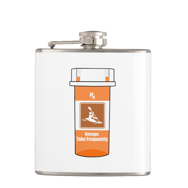 Flasques Kayak est ma drogue (Devant)