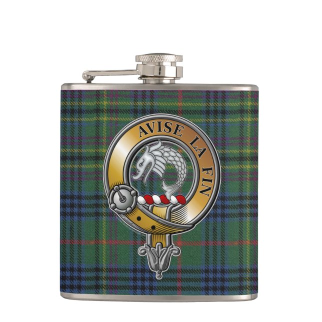 Flasques Kennedy Tartan & Badge (Devant)