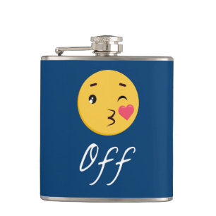 Flasques Kiss Off Emoji Funny Trendy Populaire Cute