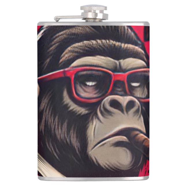 Flasques Kitchen/Bar Gorilla Boss Vinyl Wrapped Flask (Devant)
