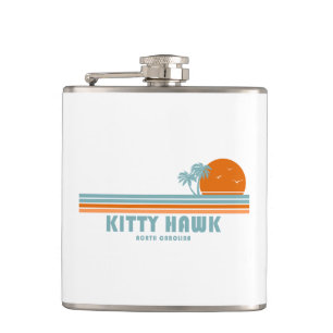 Flasques Kitty Hawk Caroline du Nord Sun Palm Trees