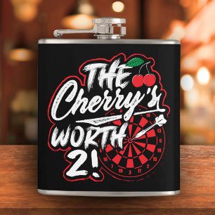 Flasques La Fiole enrobée de vinyle Worth 2 Cherry’s Worth
