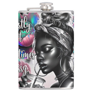 Flasques La plupart du temps doux sassy melanin fille patro