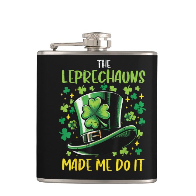 Flasques La Saint-Patrick les lutins m'ont fait faire ça (Devant)