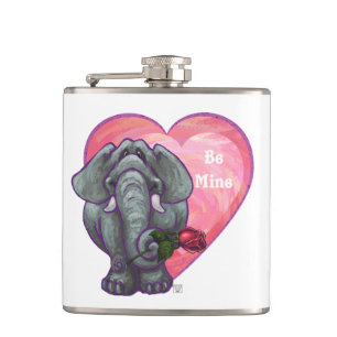 Flasques La Saint-Valentin des éléphants