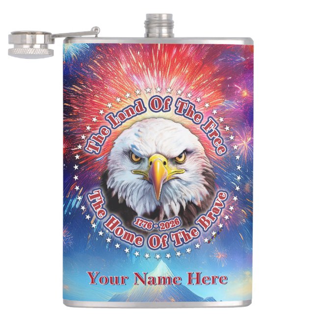 Flasques La Terre De La Liberté Maison Brown Eagle Feux D'A (Ouvert)