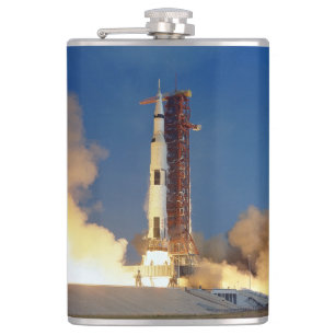 Flasques La Terre tremble tandis que Saturn V embrase le ci