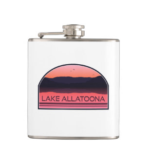 Flasques Lac Allatoona Géorgie Sunrise rouge