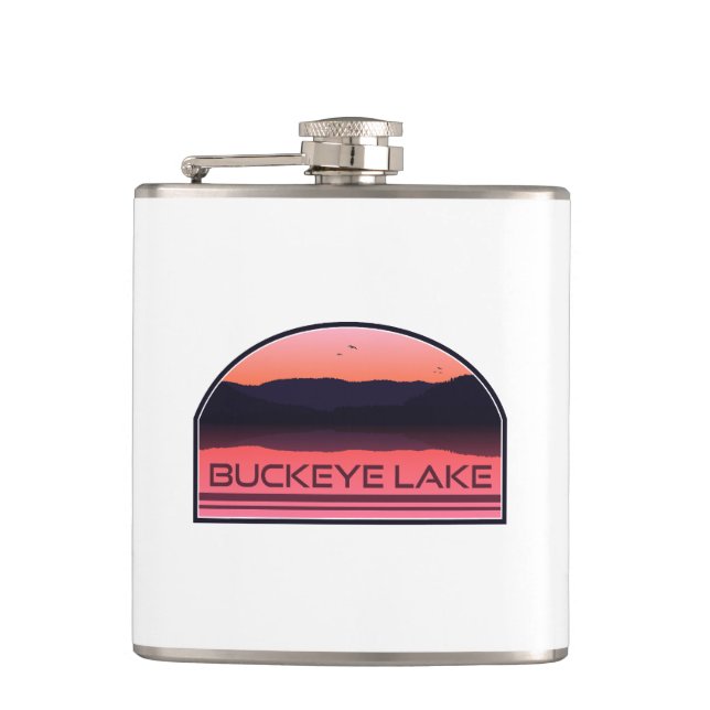 Flasques Lac Buckeye Ohio Red Sunrise (Devant)