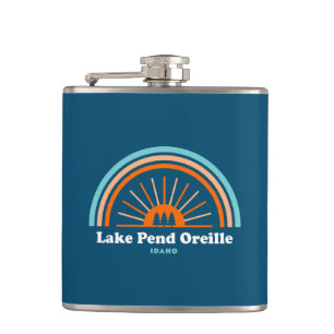 Flasques Lac Pend Oreille Idaho Arc-en-ciel