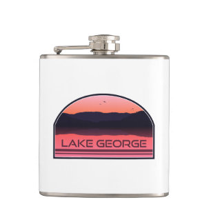 Flasques Lake George New York Red Sunrise