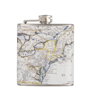 Flasques L'AMÉRIQUE COLONIALE : CARTE, c1770