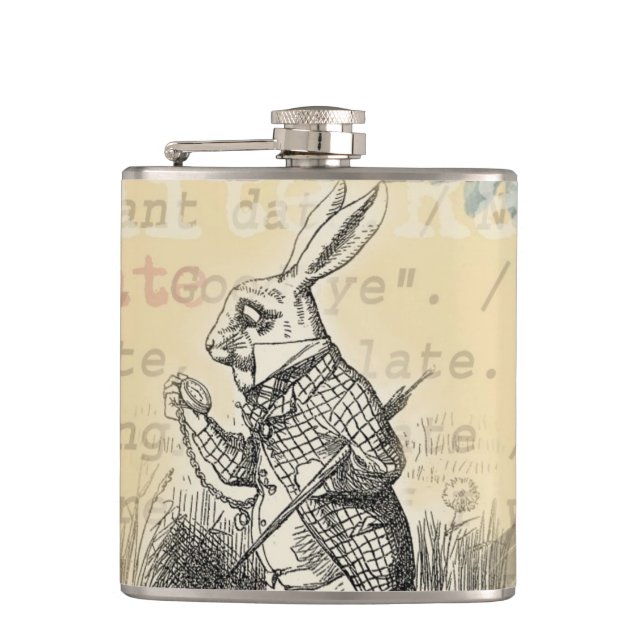 Flasques Lapin Blanc Aventures d'Alice au Pays des Merveill (Devant)