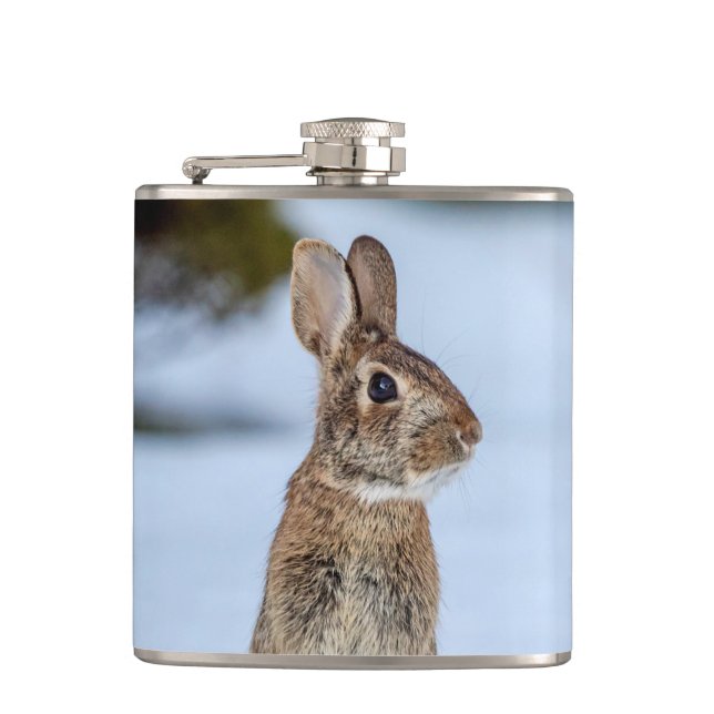 Flasques Lapin dans la neige (Devant)