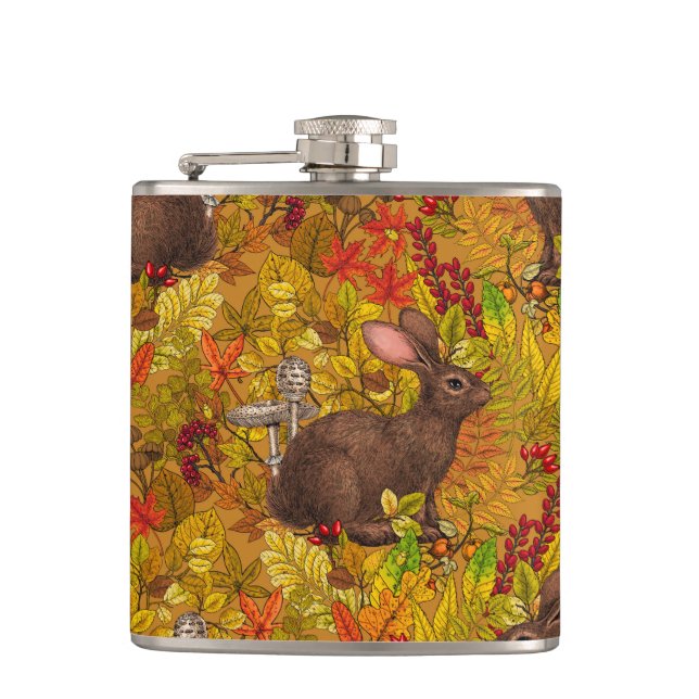Flasques Lapin d'automne sur ocre (Devant)