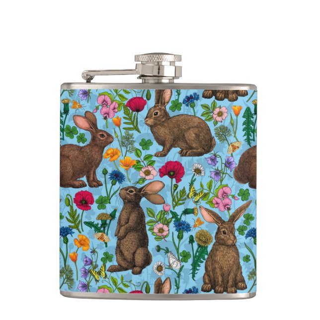 Flasques Lapins et fleur sauvage (Devant)