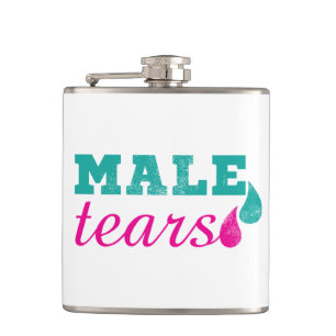 Flasques Larmes mâles Funky Rose et Turquoise