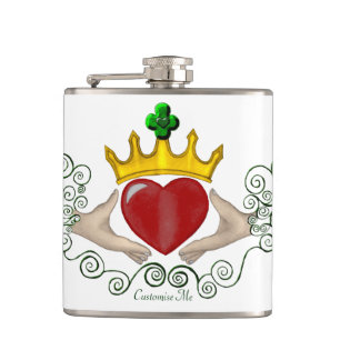 Flasques Le Claddagh (couleur complète)