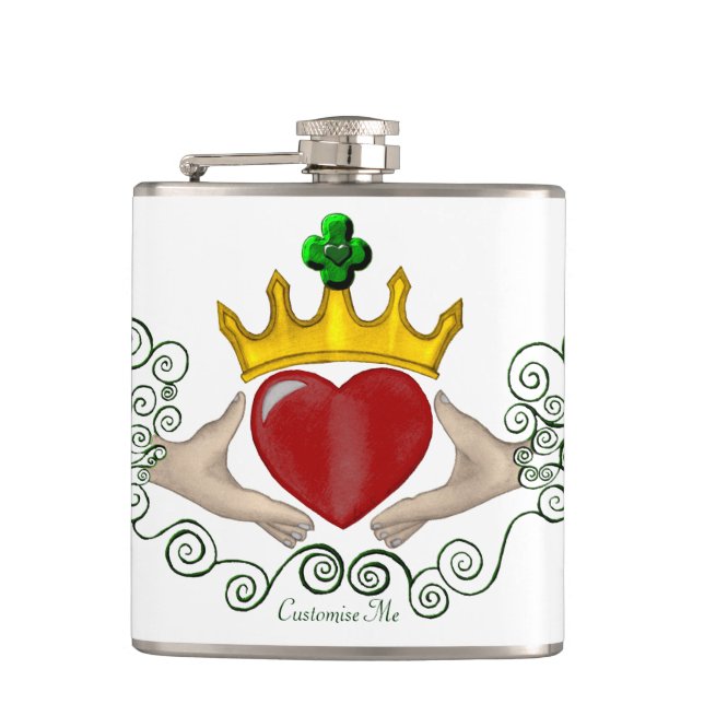 Flasques Le Claddagh (couleur complète) (Devant)