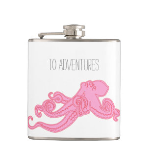 Flasques Le cru rose de poulpe kraken des aventures