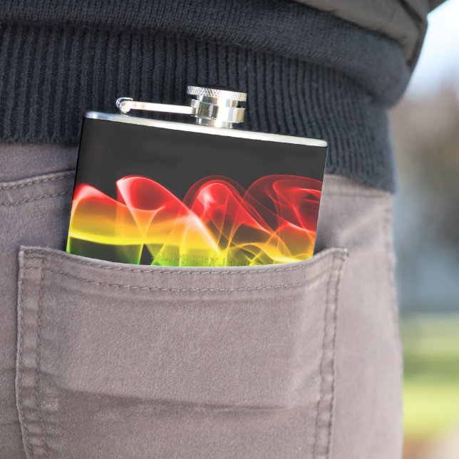 Flasques Le panache d'énergie arc-en-ciel de SlipperyJoe a  (En situation)