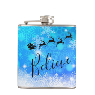 Flasques Le Père Noël et son renne volant - Croyez